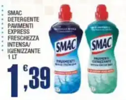 Splendidi e Splendenti Smac detergente pavimenti express freschezza intensa/igienizzante offerta