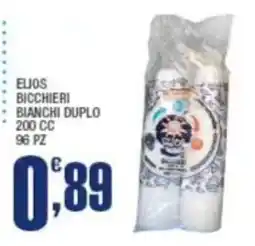Splendidi e Splendenti Eljos bicchieri bianchi duplo offerta
