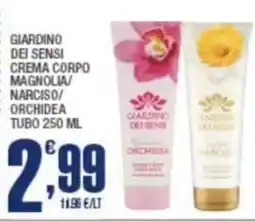Splendidi e Splendenti Giardino dei sensi crema corpo magnolia/narciso/orchidea offerta