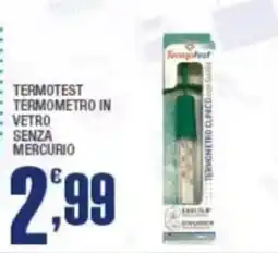 Splendidi e Splendenti Termometro in vetro senza mercurio offerta