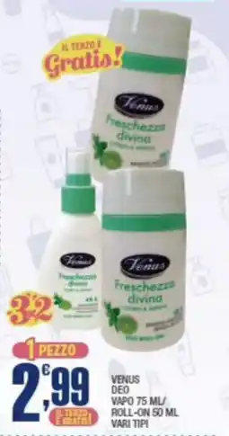 Splendidi e Splendenti Venus deodorante offerta