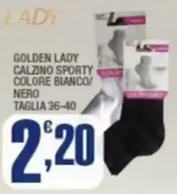 Splendidi e Splendenti Golden Lady calzino sporty offerta