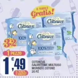 Splendidi e Splendenti Cotoneve salviettine multiuso morbido cotone offerta