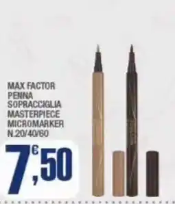 Splendidi e Splendenti Max Factor penna sopracciglia masterpiece micromarker offerta