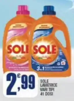 Splendidi e Splendenti Sole lavatrice vari tipi offerta