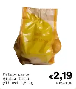 Borello Supermercati Patate pasta gialla tutti gli usi offerta