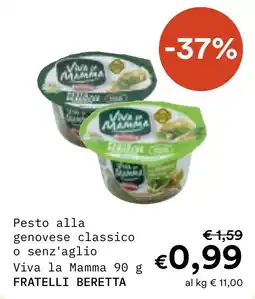 Borello Supermercati Pesto alla genovese classico Viva la Mamma offerta