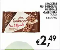 Coal Crackers più integrali di segale Galbusera offerta