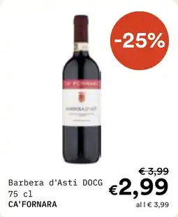 Borello Supermercati Barbera d'Asti DOCG CA' FORNARA offerta