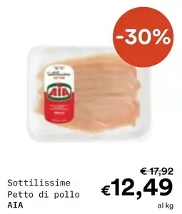Borello Supermercati Sottilissime Petto di pollo AIA offerta