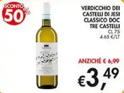Coal Verdicchio dei Castelli di Jesi Classico DOC Tre Castelli offerta