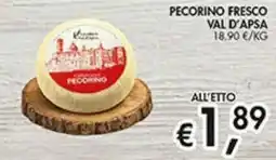 Coal Pecorino fresco Val d'Apsa offerta