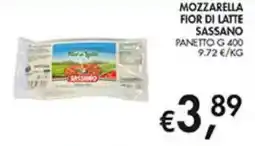 Coal Mozzarella fior di latte Sassano offerta