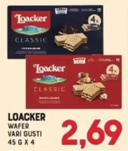 Gran Risparmio Loacker wafer vari gusti offerta
