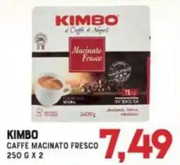 Gran Risparmio Kimbo caffè macinato fresco offerta
