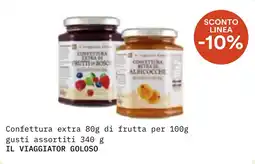 Borello Supermercati Confettura extra gusti assortiti IL VIAGGIATOR GOLOSO offerta