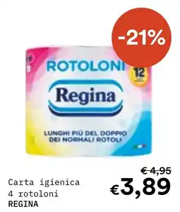 Borello Supermercati Carta igienica Regina offerta