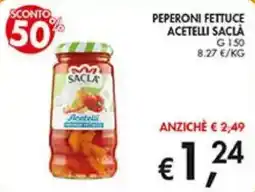 Coal Peperoni fettucca acetelli Saclà offerta