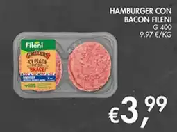 Coal Hamburger con bacon Fileni offerta