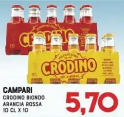 Gran Risparmio Campari Crodino biondo arancia rossa offerta