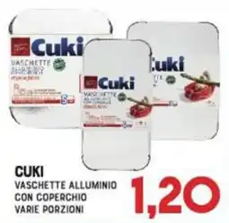 Gran Risparmio Cuki vaschette alluminio con coperchio offerta