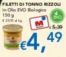 Migross Supermercati e Market Filetti di tonno Rizzoli offerta