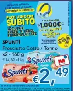 Migross Supermercati e Market Prosciutto Cotto / Tonno Spunti offerta