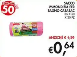 Coal Sacco immondizia per bagno Casasac offerta