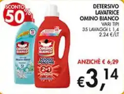 Coal Detersivo lavatrice Omino Bianco offerta