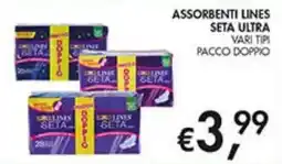Coal Assorbenti Lines Seta Ultra offerta