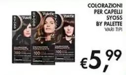 Coal Colorazioni per capelli Syoss by Palette offerta