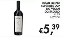 Coal Rosso Piceno Superiore DOP Bio Vegan Costadoro offerta