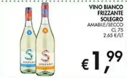 Coal Vino bianco frizzante Solegro offerta