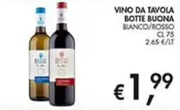 Coal Vino da tavola botte buona offerta