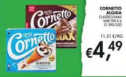 Coal Cornetto Algida offerta