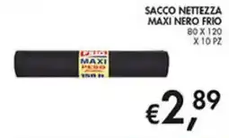 Coal Sacco nettezza maxi nero frio offerta