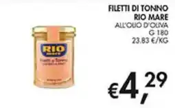 Coal Filetti di tonno Rio Mare offerta