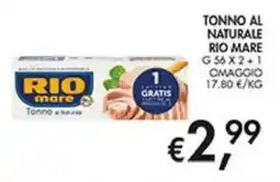 Coal Tonno al naturale Rio Mare offerta