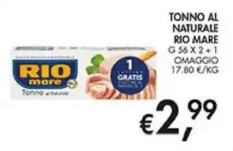 Coal Tonno al naturale Rio Mare offerta