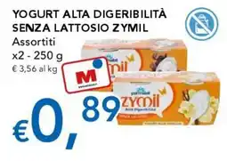 Migross Supermercati e Market Yogurt alta digeribilità senza lattosio Zymil offerta