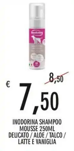 Moby Dick Inodorina shampoo mousse offerta
