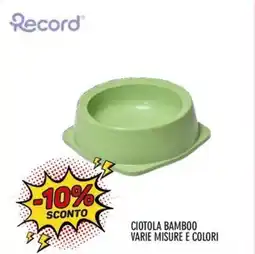 Moby Dick Ciotola bamboo Record offerta
