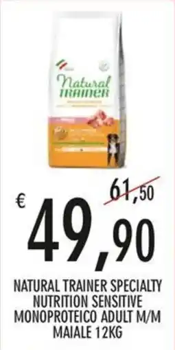 Moby Dick Natural Trainer Specialty Nutrition Sensitive Monoproteico Adult M/M Maiale offerta