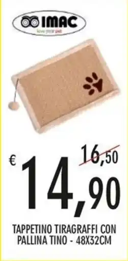 Moby Dick Tappetino tiragraffi con pallina Tino offerta