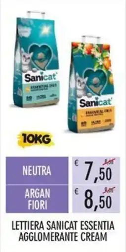 Moby Dick Lettiera Sanicat Essentia Agglomerante Cream offerta