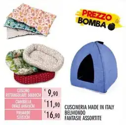 Moby Dick Cuscineria made in Italy Belmondo offerta