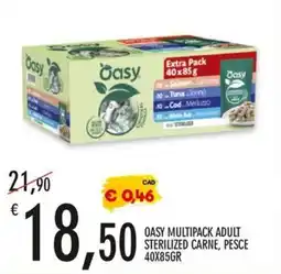 Moby Dick Oasy multipack adult sterilized carne, pesce offerta