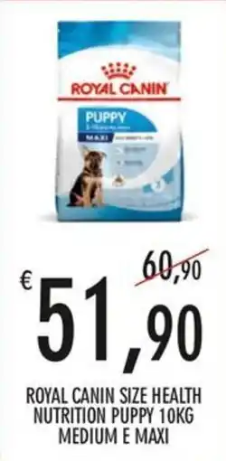 Moby Dick Royal Canin Size Health Nutrition Puppy offerta