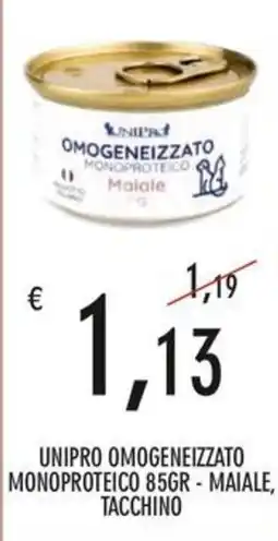 Moby Dick Unipro omogeneizzato monoproteico maiale offerta