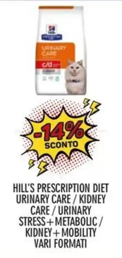 Moby Dick Hill's Prescription Diet Urinary Care offerta